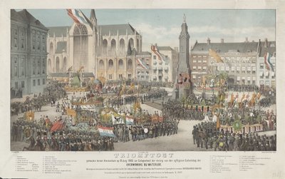 Triumphal Procession Held in Amsterdam on June 19, 1865, on the Occasion of the Fiftieth Anniversary of the Victory at Waterloo by Carel Christiaan Antony Last