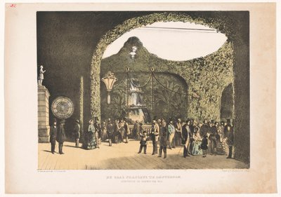 Hall in Frascati in Amsterdam 1855 by Carel Christiaan Antony Last
