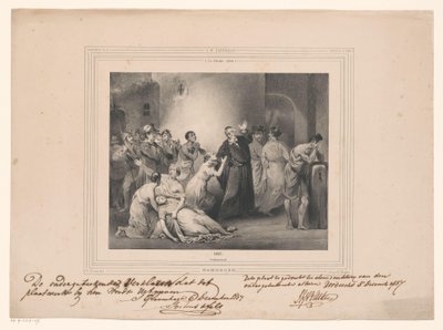 Self-Sacrifice of Pastor Hambroeck in Formosa, 1662 by Carel Christiaan Antony Last