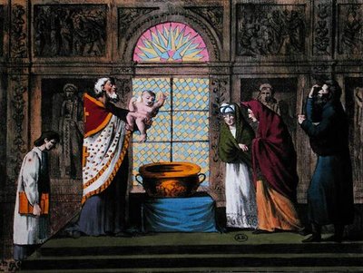 A Russian Orthodox Baptism, c.1810-20 by Carel Christian Anthony (after) Last