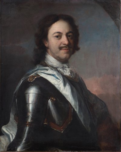 Life Portrait of Emperor Peter I the Great by Carel De Moor