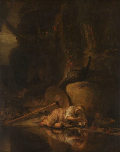 Hera Hiding during the Battle of the Gods and Giants by Carel Fabritius (copy after)