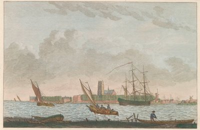 Dordrecht from the Merwede, ca. 1790 by Carel Frederik Bendorp (I)