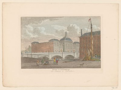 View of the Stock Exchange in Rotterdam by Carel Frederik Bendorp (I)