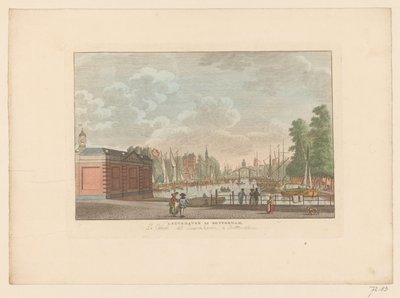View of the Leuvehaven in Rotterdam by Carel Frederik Bendorp (I)