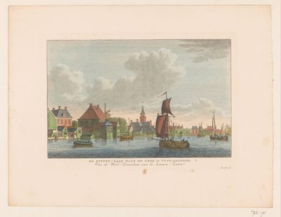 View of the Village of Westzaandam Seen Across the Water by Carel Frederik Bendorp (I)