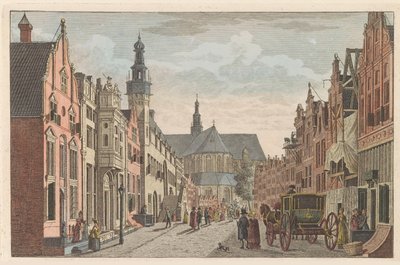Langestraat in Alkmaar, ca. 1790 by Carel Frederik Bendorp (I)