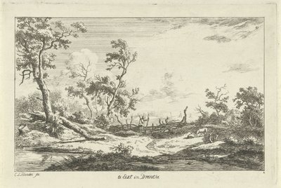 Hunter in a Landscape by Carel Lodewijk Hansen