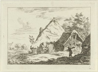 Cart for a Farm, Landscapes (1-6) (series title) by Carel Lodewijk Hansen