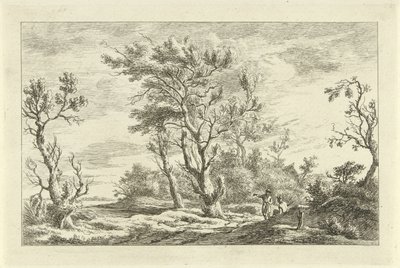 Travelers in a Landscape by Carel Lodewijk Hansen