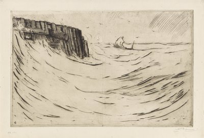 Harbor Head in Vlissingen by Carel Nicolaas Storm van 