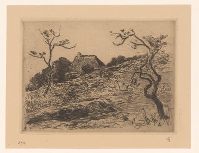 House Behind a Hill Near Materborn by Carel Nicolaas Storm van 