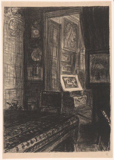 Interior of a Living Room by Carel Nicolaas Storm van 