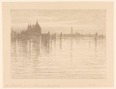 View of the Basilica of Santa Maria della Salute from the Water by Carel Nicolaas Storm van 