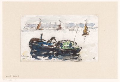 View of the Maas Near Rotterdam by Carel Nicolaas Storm van 