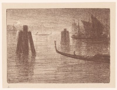 Port in Venice by Carel Nicolaas Storm van 
