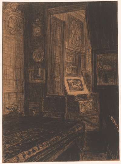 Interior of a Living Room by Carel Nicolaas Storm van 