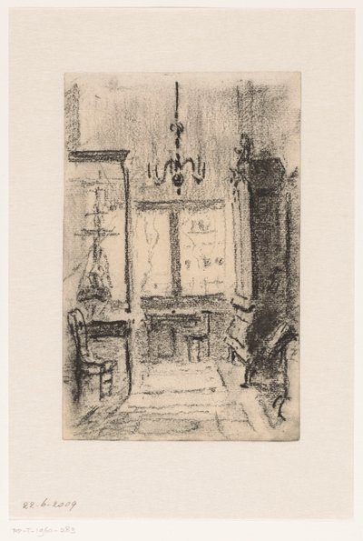 Interior of the House of Simon van Gijn at the Nieuwe Haven in Dordrecht by Carel Nicolaas Storm van 