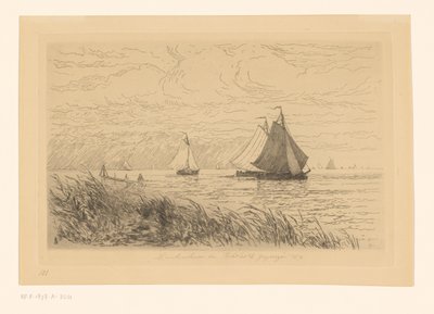 The Mouth of the Vecht and the Zuiderzee (La Hollande) by Carel Nicolaas Storm van 