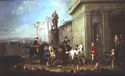 Ready for the Hunt by Carel van (attr. to) Falens or Valens