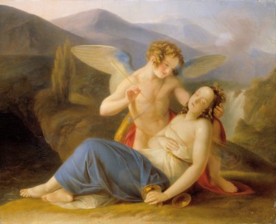 Psyche Awakened from Fainting by Cupid