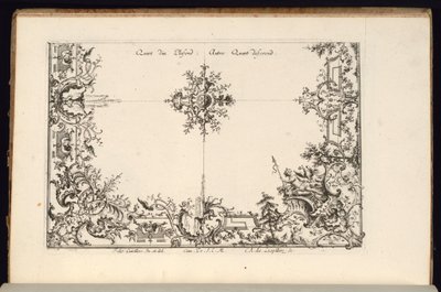 Two Quarters of a Ceiling, New Book of Ceilings by Carl Albert von Lespilliez