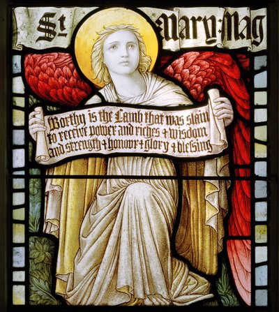 Angel With Scroll by Carl Almquist