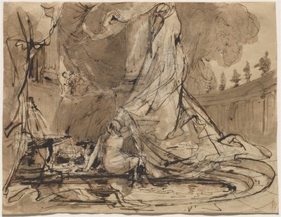 David and Bathsheba by Carl Blechen