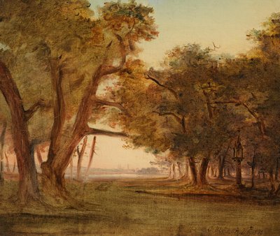 Forest Landscape at Morning Mood by Carl Blechen