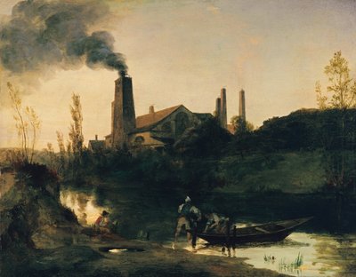 Rolling Mill Neustadt-Eberswalde by Carl Blechen