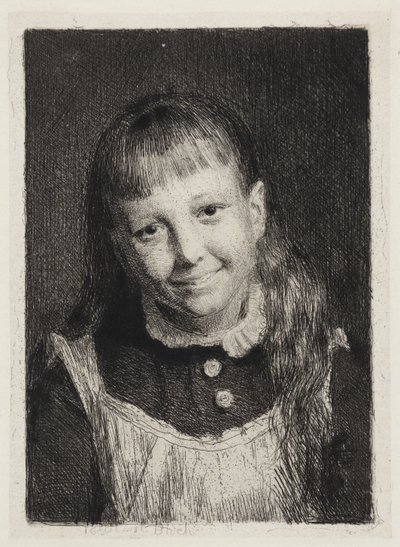 The Laughing Girl. Portrait of Ida Alma Bloch by Carl Bloch