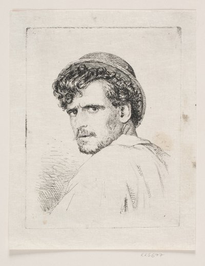 Head of an Italian by Carl Bloch