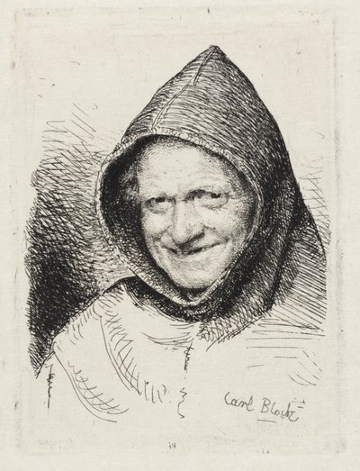 Laughing Monk by Carl Bloch