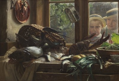 Still Life with Fish by Carl Bloch