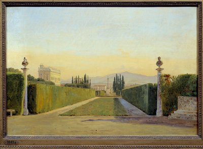The gardens of Villa Albani by Carl Christian Constantin Hansen