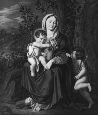 Virgin Mary with the Child Jesus and the Little John by Carl Christian Seydewitz