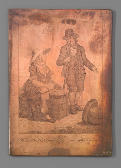 Peasant and Peasant Woman from Rhineland, Delft, Leiden by Carl Cristiaan Fuchs