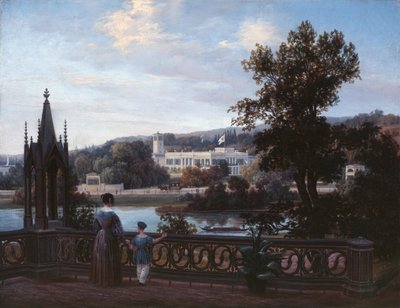 View of Glienicke Palace from Babelsberg by Carl Daniel Freydanck