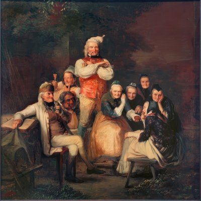 Hessian Farmers in Sunday Best by Carl Engel von Rabenau