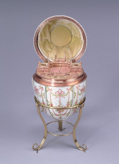Gatchina Palace Egg, Made by Mikhail Perkhin, 1901 by Carl Fabergé