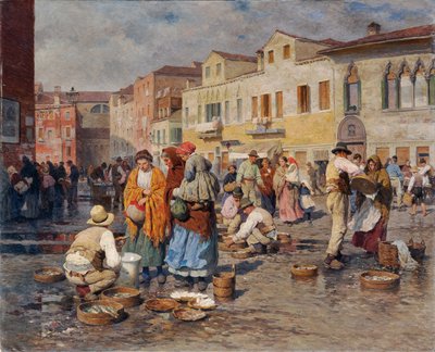 Fish Market in Venice by Carl Feiertag