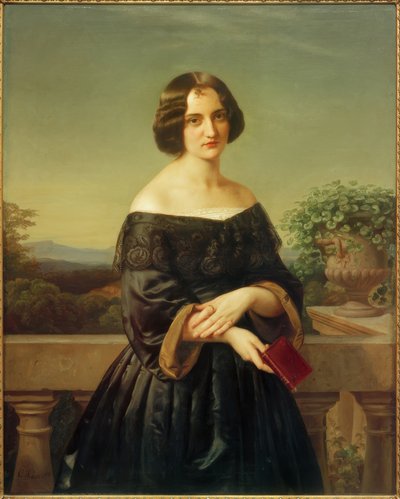 Marie Wiegmann / Painting by Carl Ferdinand Sohn by Carl Ferdinand Sohn