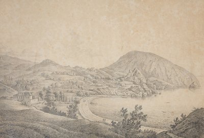 View of the Manor Estate of Armand Emmanuel du Plessis, Duke of Richelieu in Gursuf by Carl Ferdinand von Kugelgen