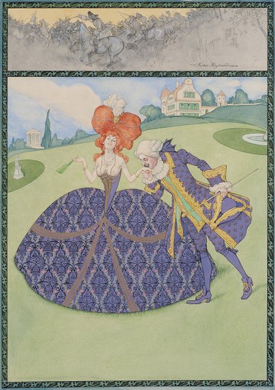 Elegant Couple in the Garden (