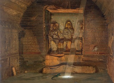 A Tomb at El-Kab (detail) by Carl Friedrich Heinrich Werner