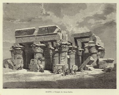 Egypt - Temple of Kom Ombo by Carl Friedrich Heinrich Werner