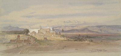 Roman Landscape with San Giovanni in Laterano by Carl Friedrich Heinrich Werner