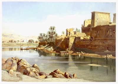 Temple of Isis at Philae by Carl Friedrich Heinrich Werner