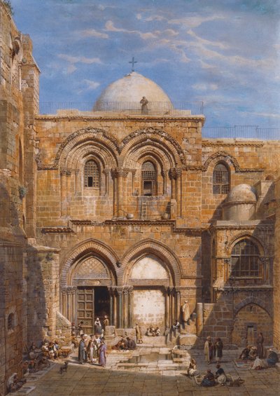 The Church of the Holy Sepulchre, Jerusalem by Carl Friedrich Heinrich Werner