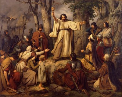 Hussite Sermon by Carl Friedrich Lessing